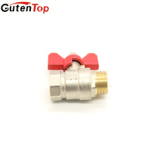 GutenTop High Quality Kugelhahn 1 / 2inch BSP M / F Gewinde verchromt Messing Butterfly Griff